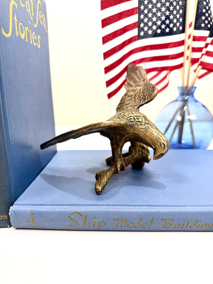 Vintage Brass Eagle on Branch