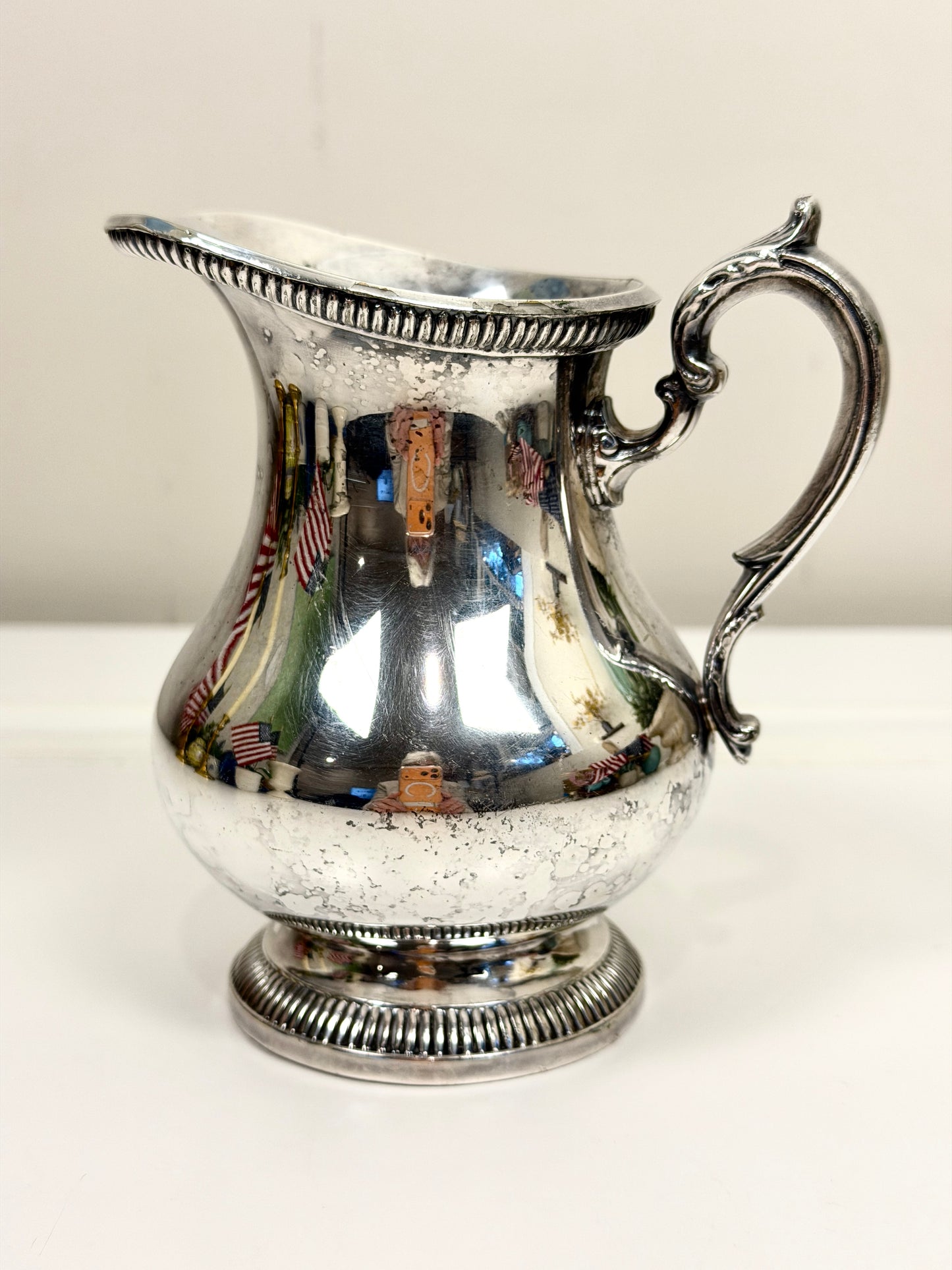 Vintage or Antique Silver Creamer Pitcher: Gorham