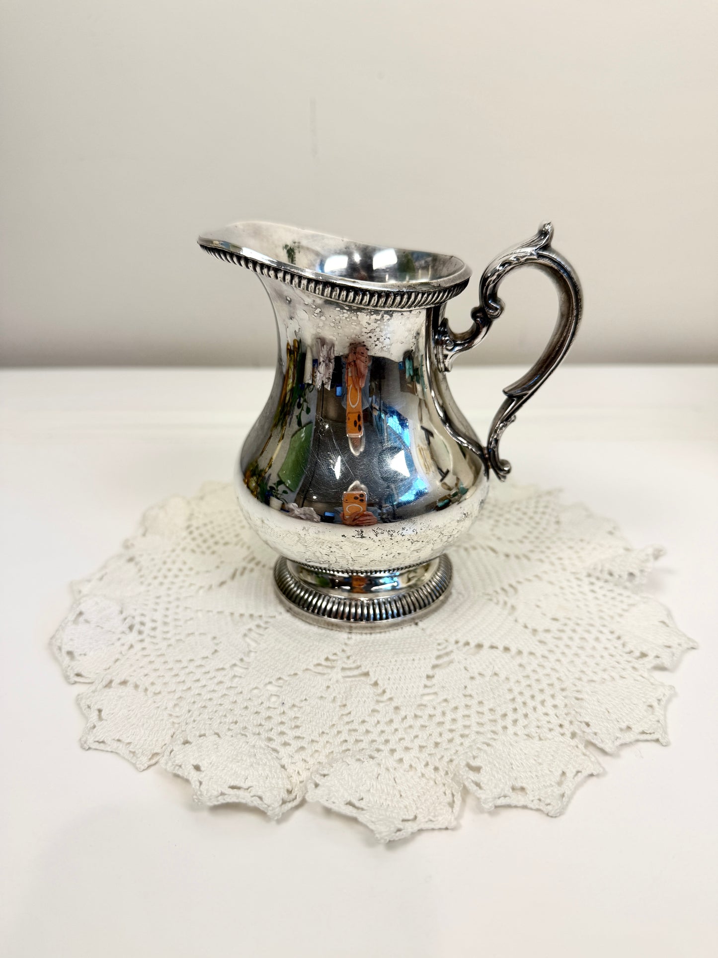 Vintage or Antique Silver Creamer Pitcher: Gorham