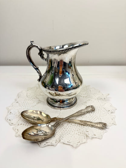 Vintage or Antique Silver Creamer Pitcher: Gorham