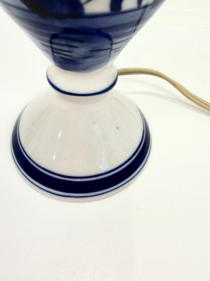 Blue and White Vintage Delft Lamp