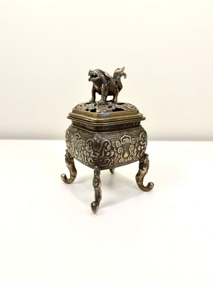 Vintage Bronze Incense Burner