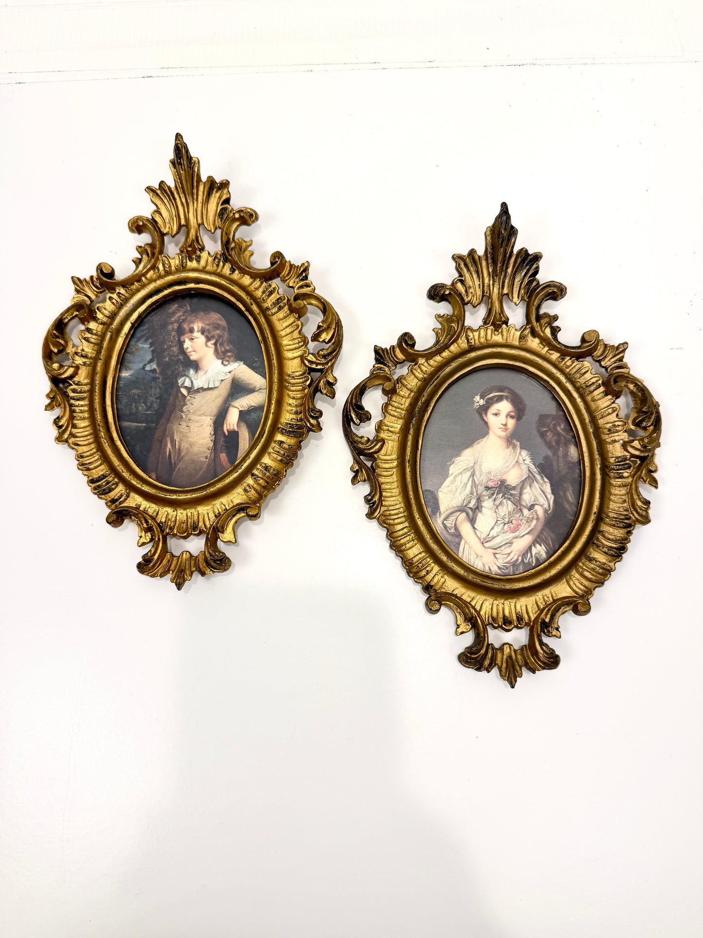 Vintage Ornate Gilt Wall Art:  Italy