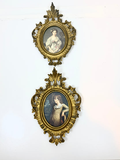 Vintage Ornate Gilt Wall Art:  Italy