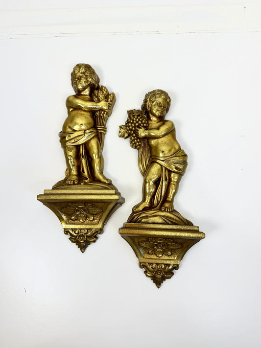 Vintage Syroco Angel Wall Art