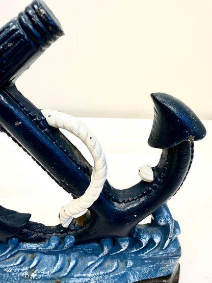 Vintage Anchor and Rope Doorstop