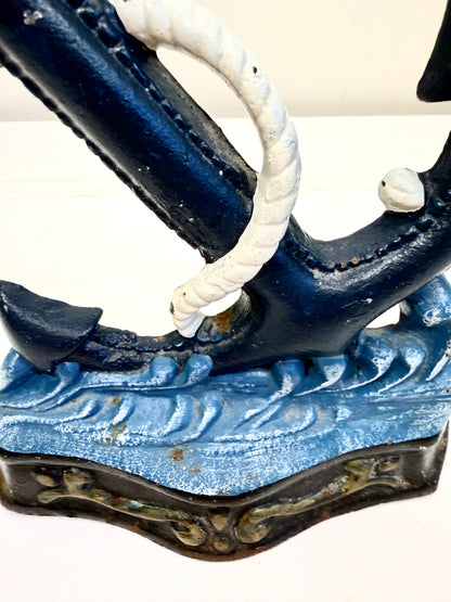 Vintage Anchor and Rope Doorstop