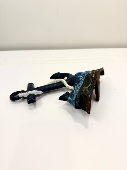 Vintage Anchor and Rope Doorstop