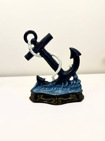 Vintage Anchor and Rope Doorstop