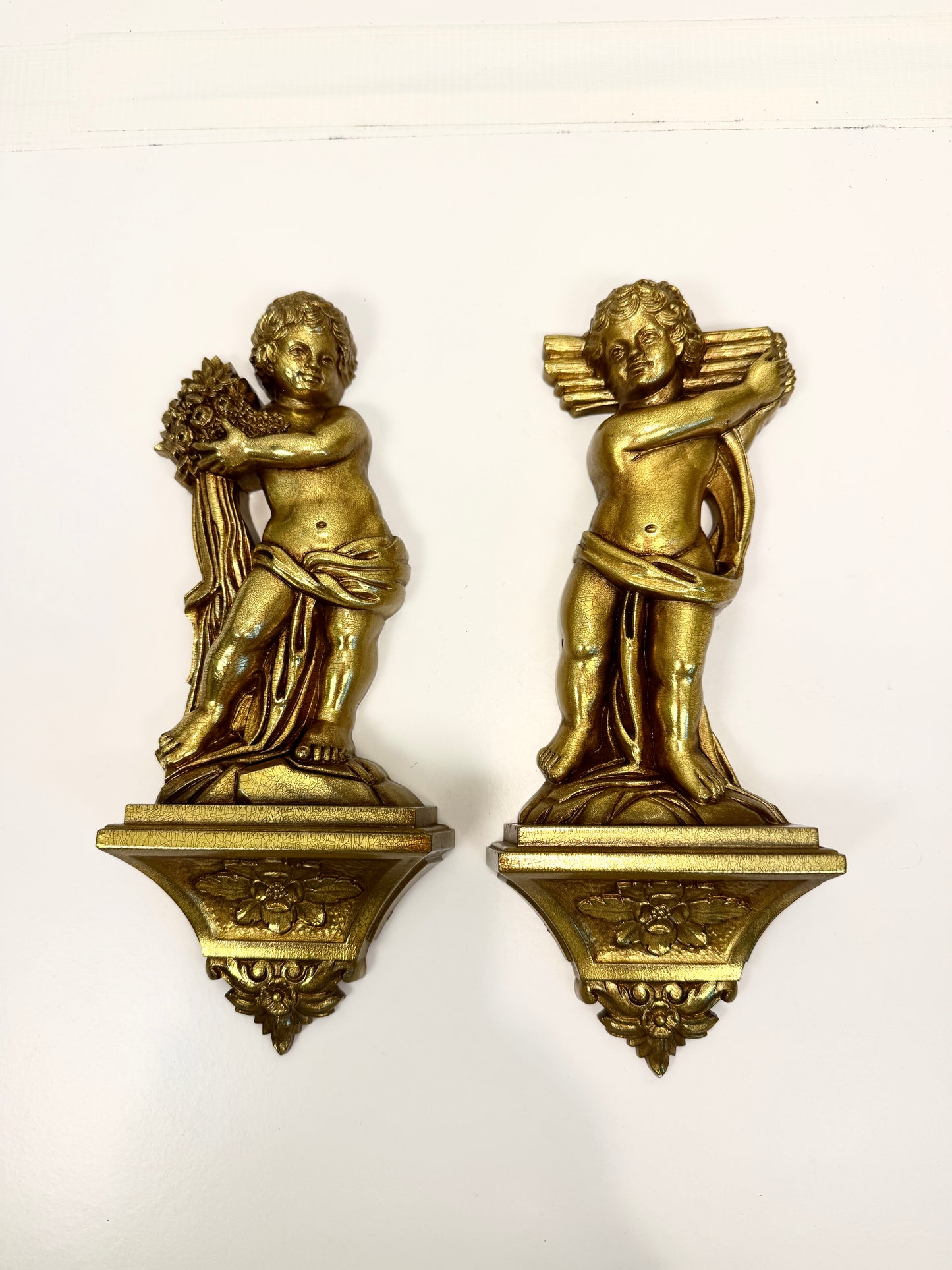 Vintage Syroco Angel Wall Art