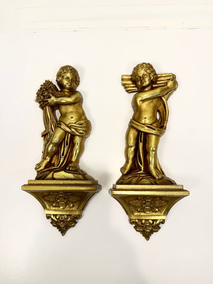 Vintage Syroco Angel Wall Art