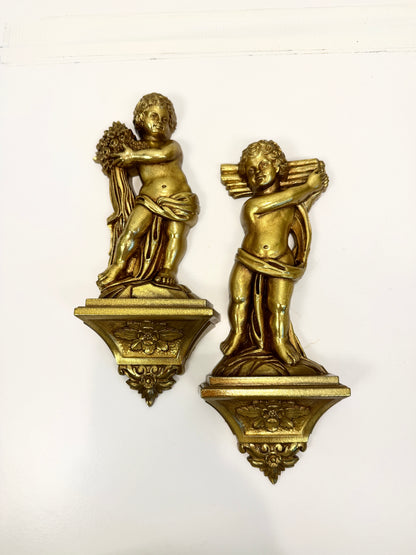 Vintage Syroco Angel Wall Art