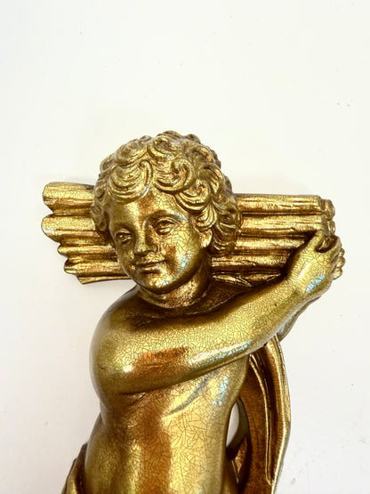 Vintage Syroco Angel Wall Art
