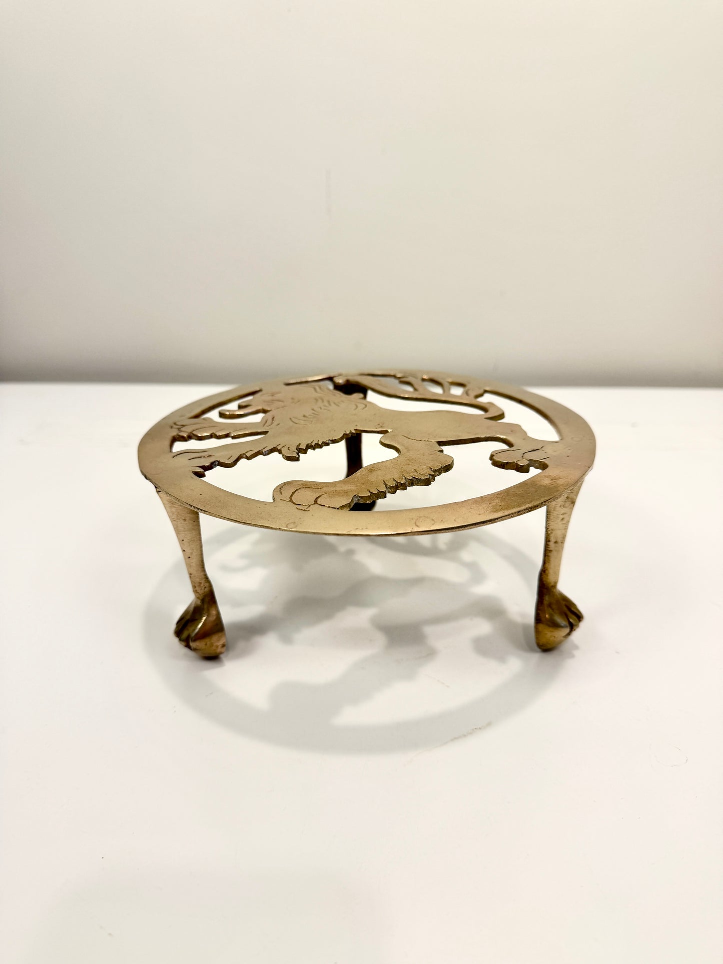 Vintage Brass Kettle Stand
