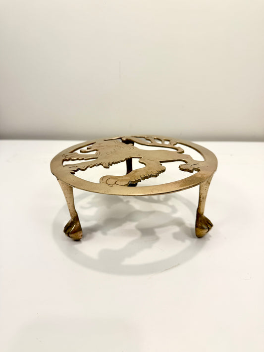Vintage Brass Kettle Stand