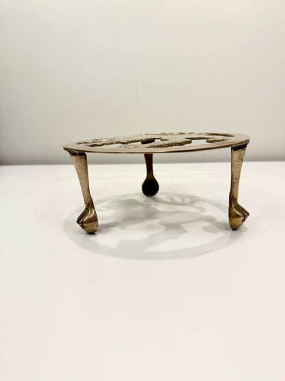Vintage Brass Kettle Stand