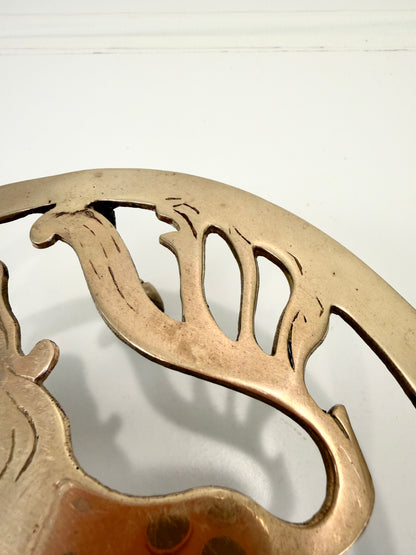 Vintage Brass Kettle Stand