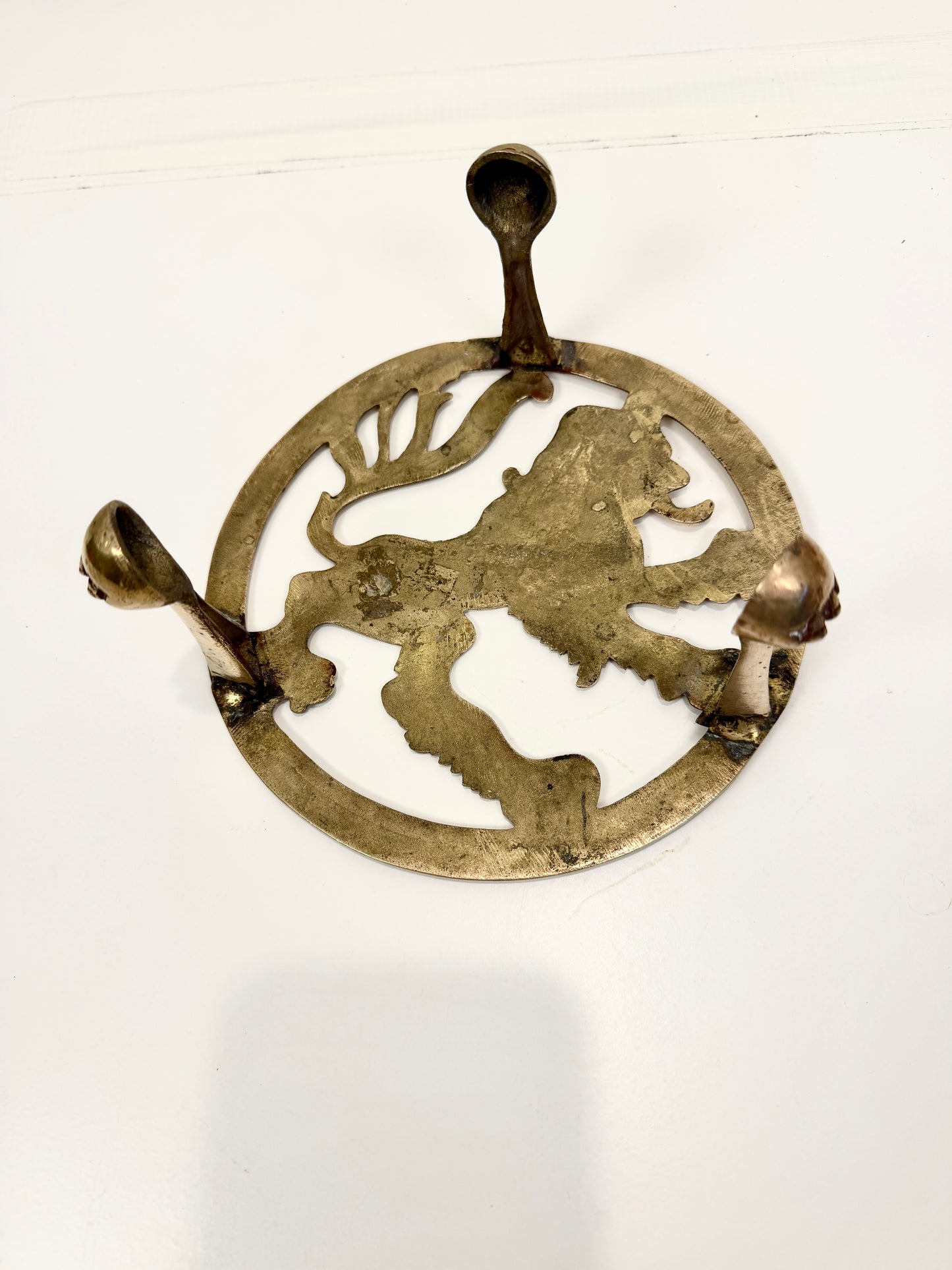 Vintage Brass Kettle Stand