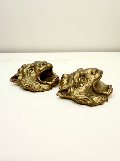 Lion Head Wall Art Pair
