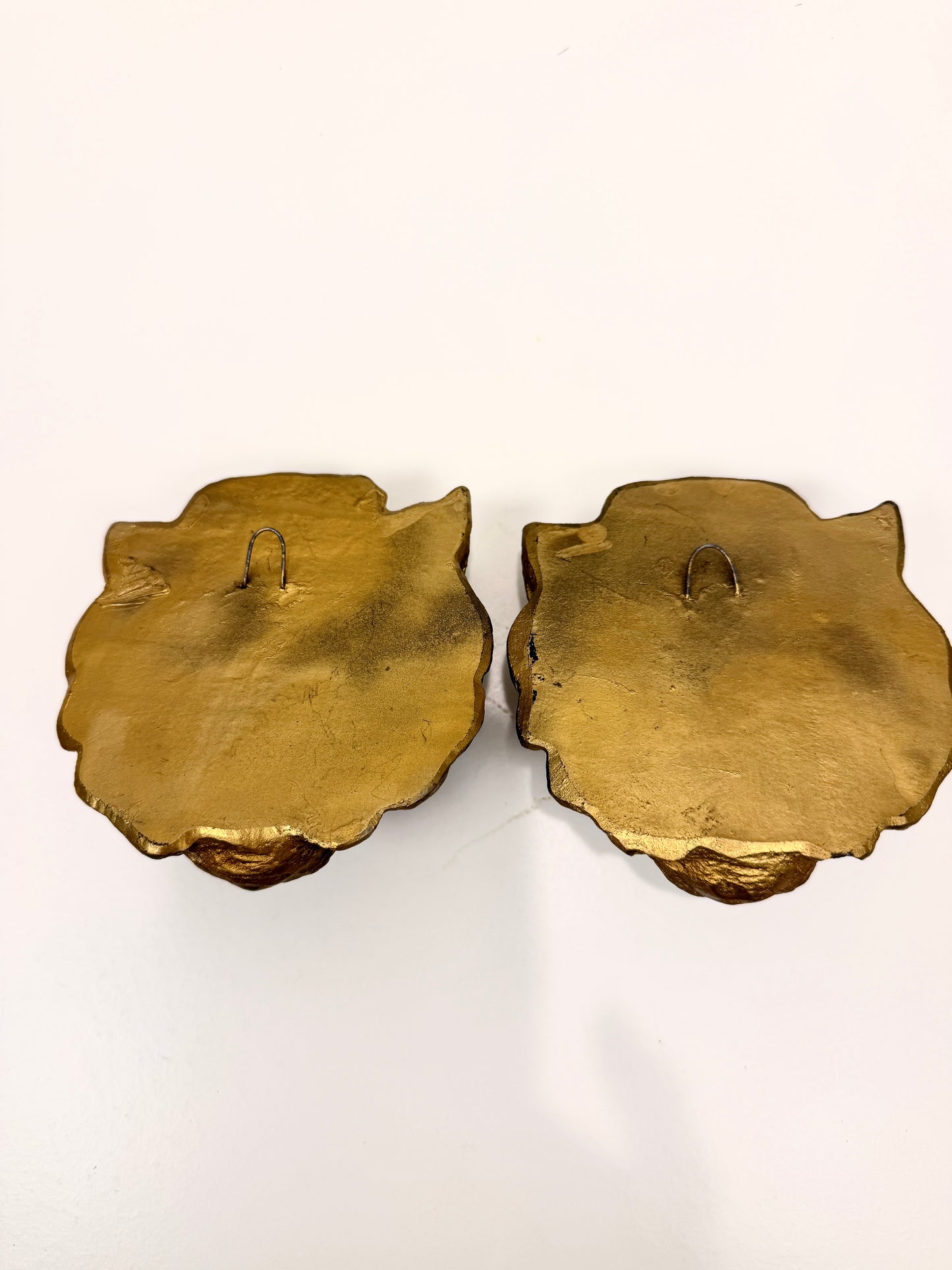 Lion Head Wall Art Pair