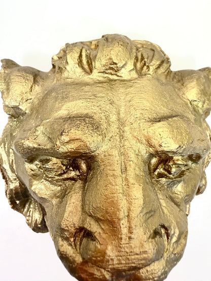 Lion Head Wall Art Pair