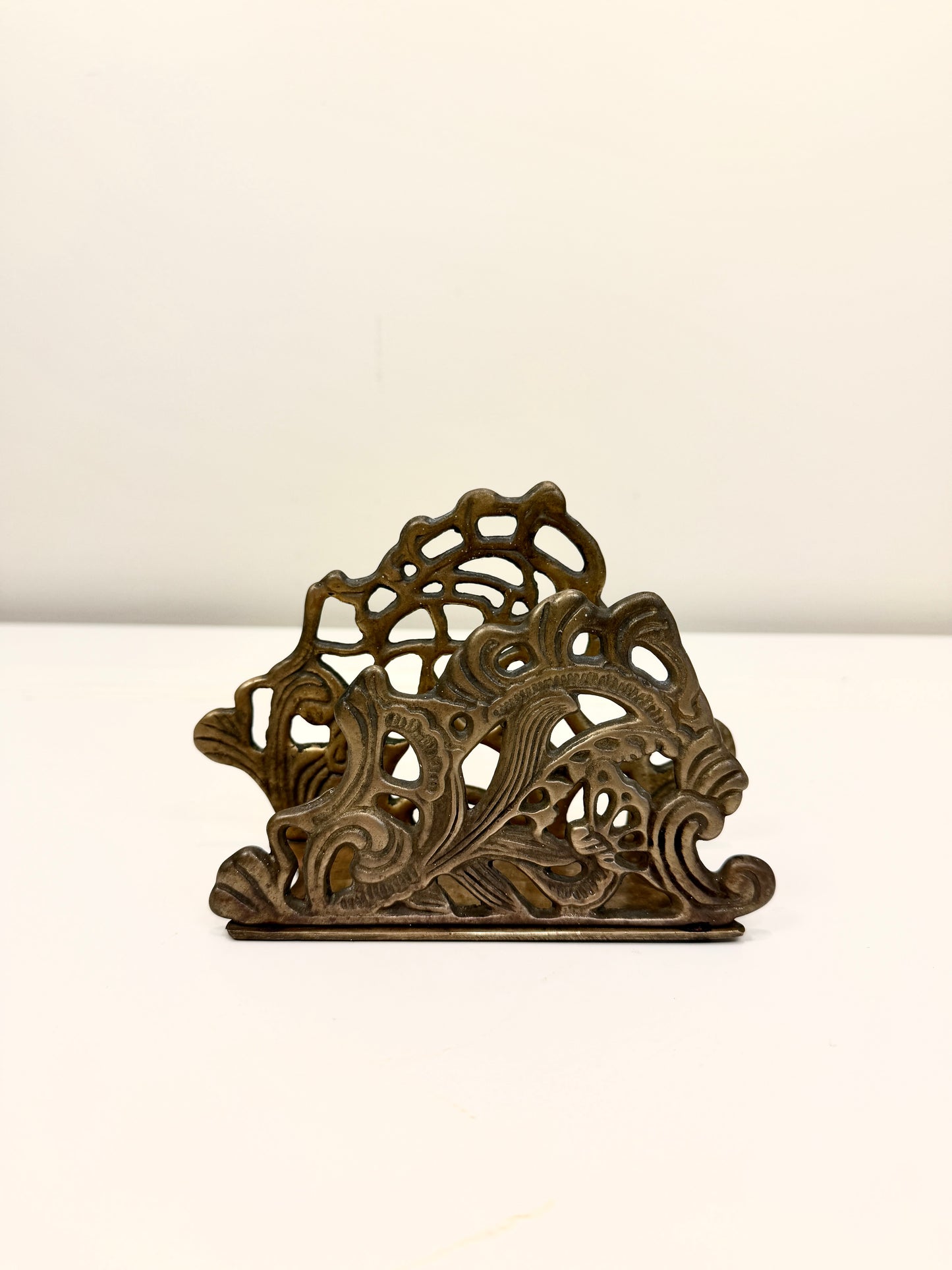 Vintage Brass Mail or Napkin Holder
