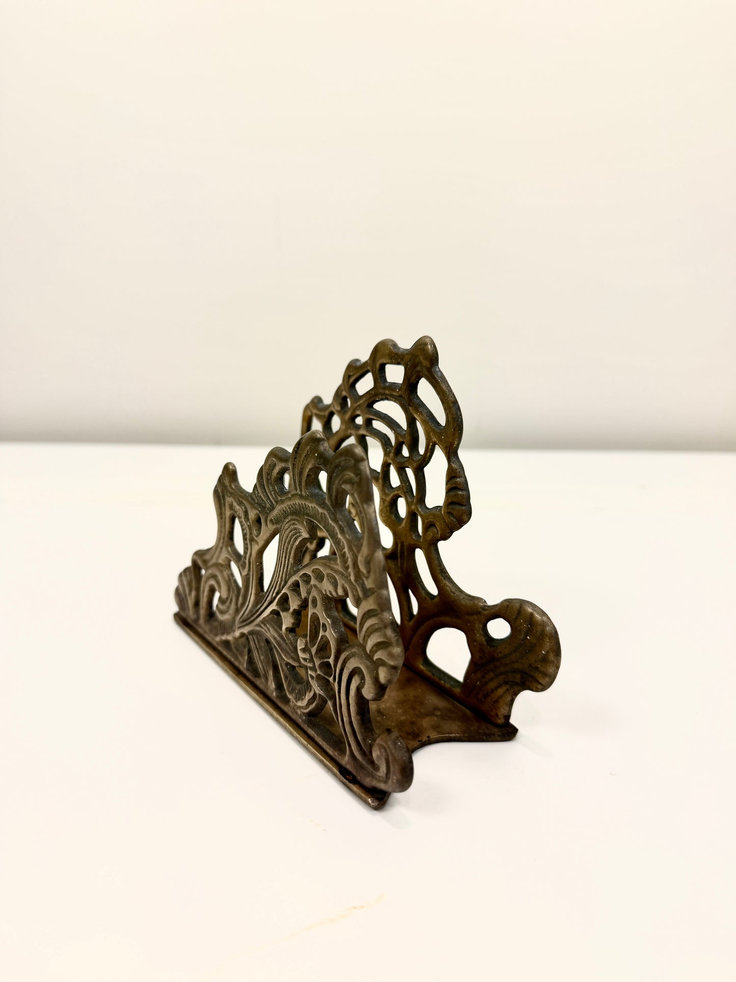Vintage Brass Mail or Napkin Holder