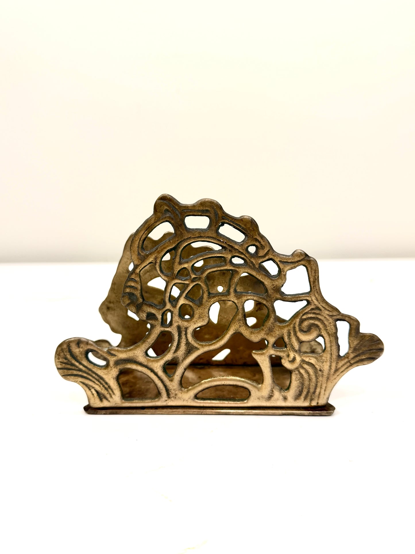 Vintage Brass Mail or Napkin Holder