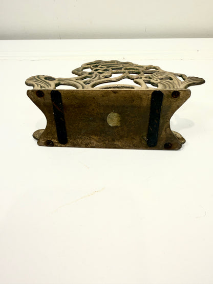 Vintage Brass Mail or Napkin Holder