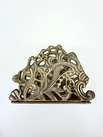 Vintage Brass Mail or Napkin Holder