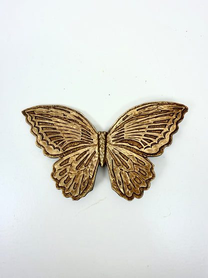 Vintage Syroco Gold Bufferflies