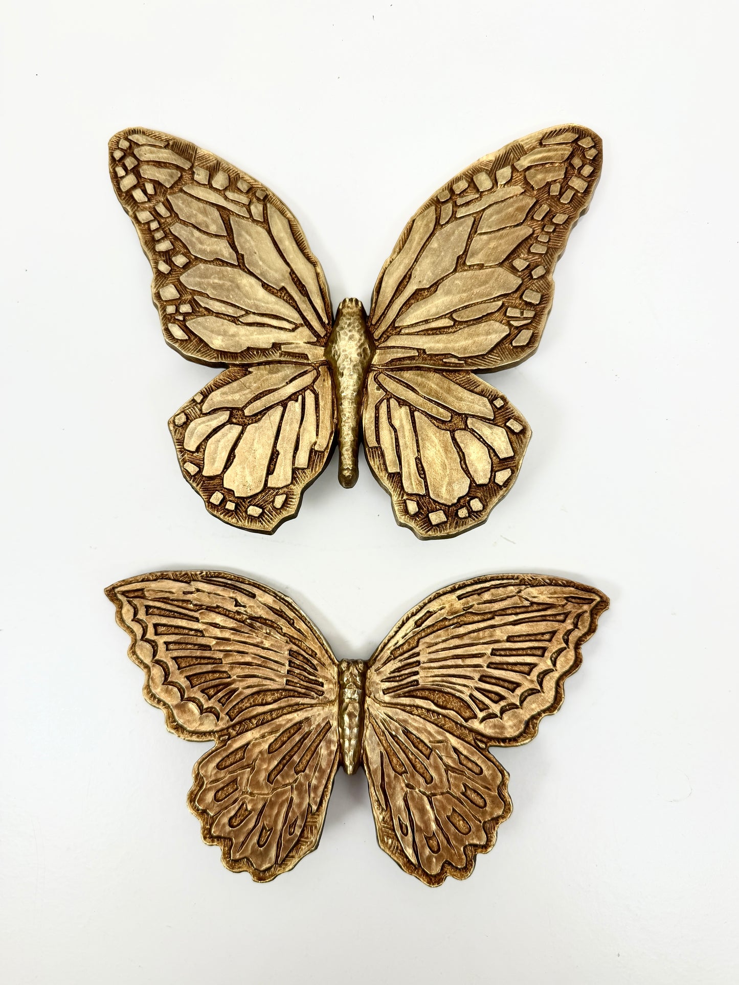 Vintage Syroco Gold Bufferflies
