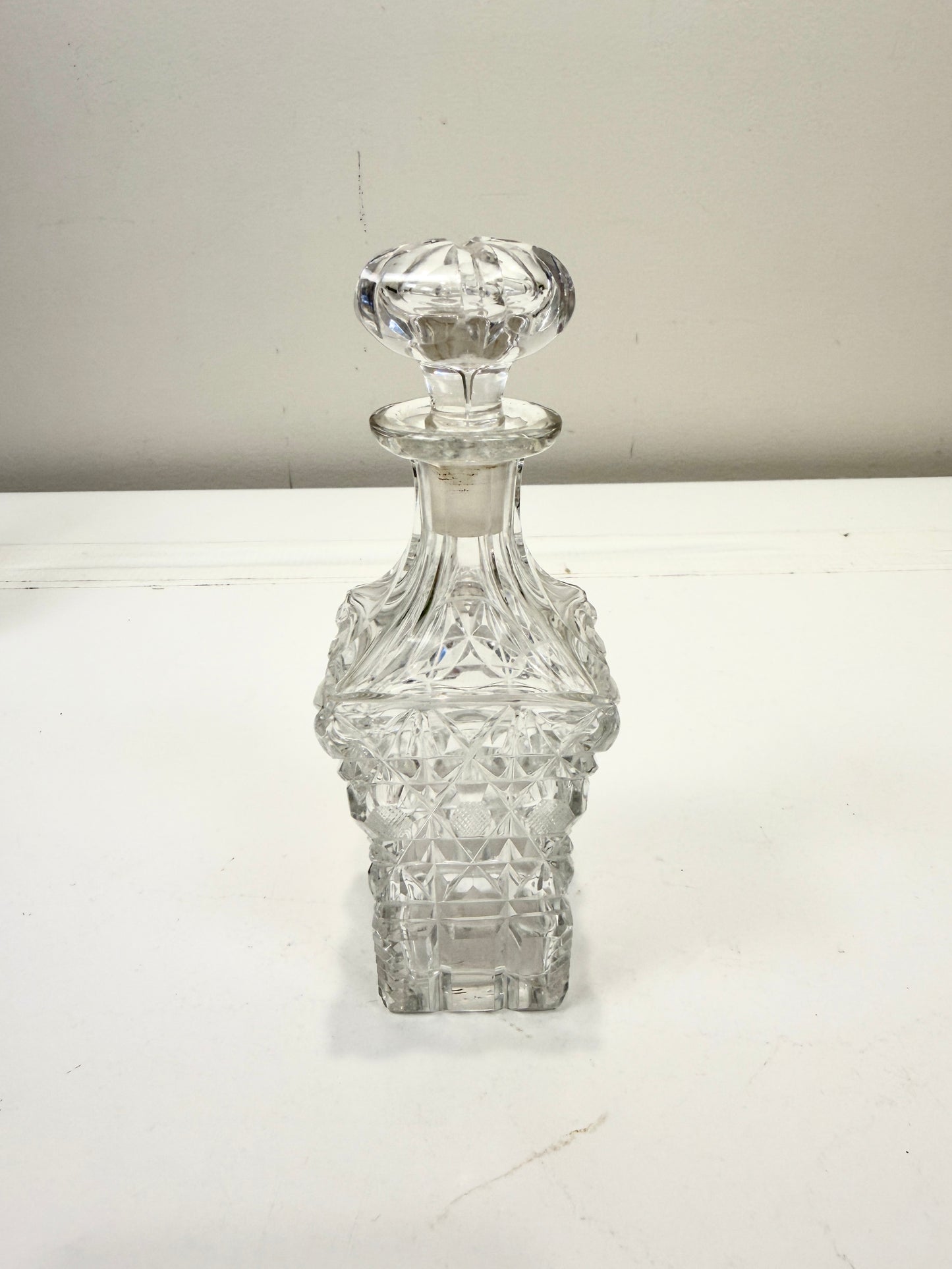 Antique or Vintage Silver and Crystal Condiment Set