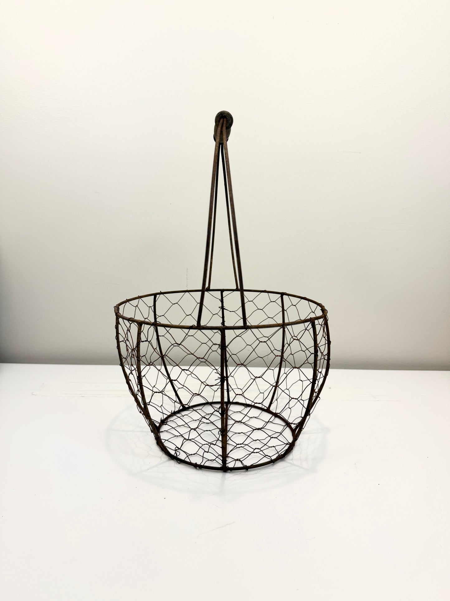 Vintage Wire Gathering Basket