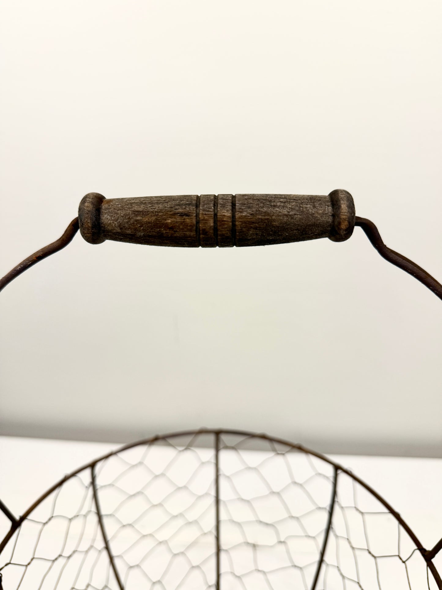 Vintage Wire Gathering Basket