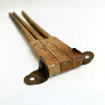 Vintage Wooden Towel Bar