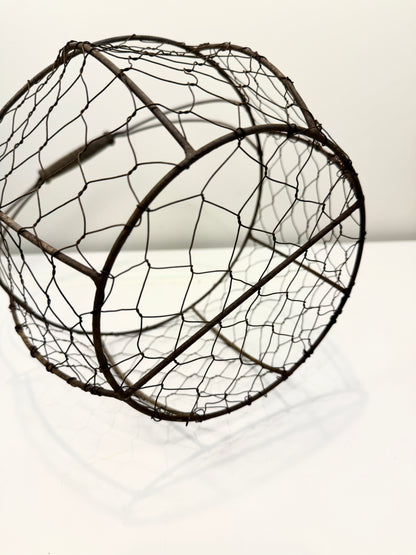 Vintage Wire Gathering Basket