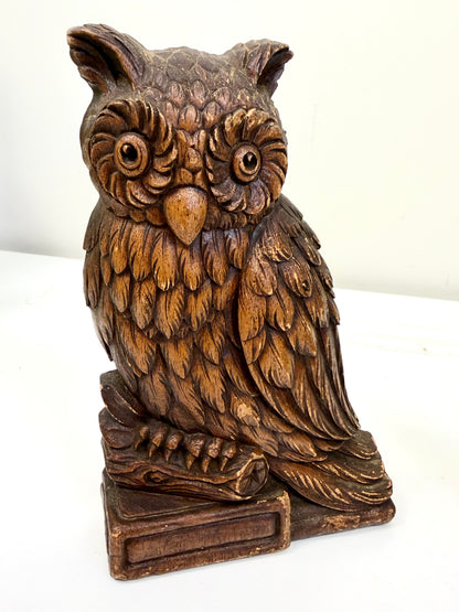 Vintage Owl Bookends