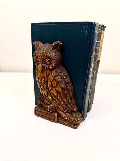 Vintage Owl Bookends