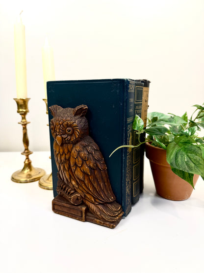 Vintage Owl Bookends