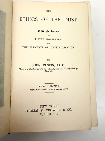 Antique Green Books:  John Ruskin