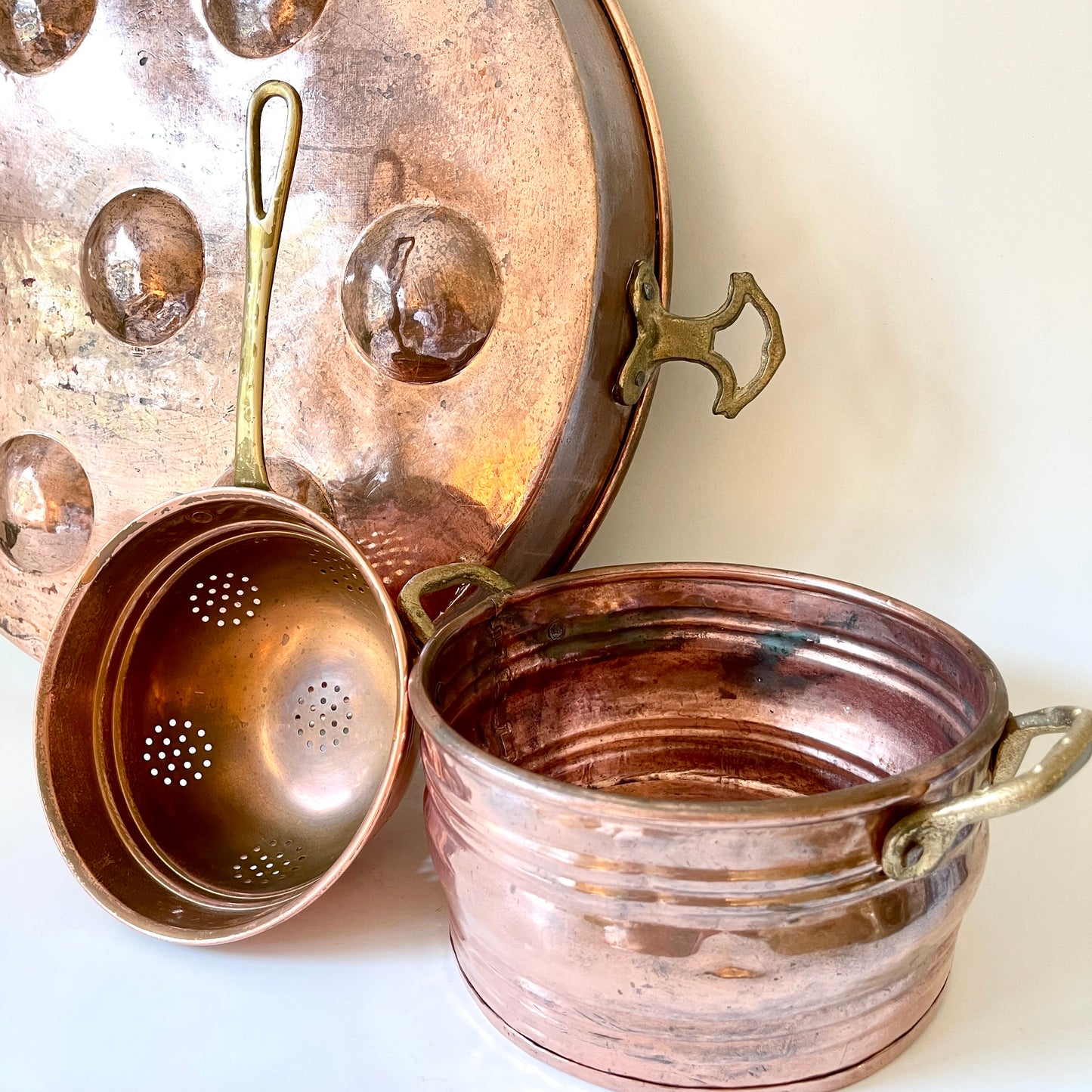 Vintage Copper Pan - Brass and Copper
