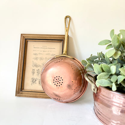 Vintage Copper Strainer
