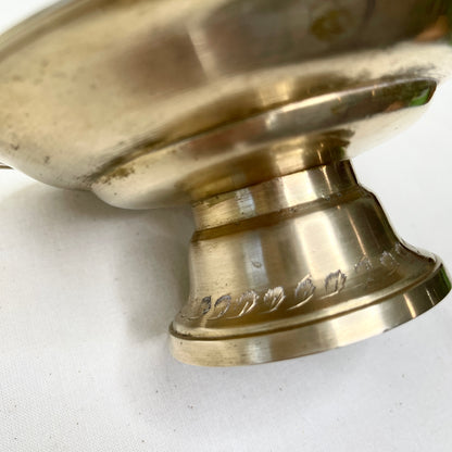 Vintage Brass Small Footed Bowl or Compote for Brass Collection