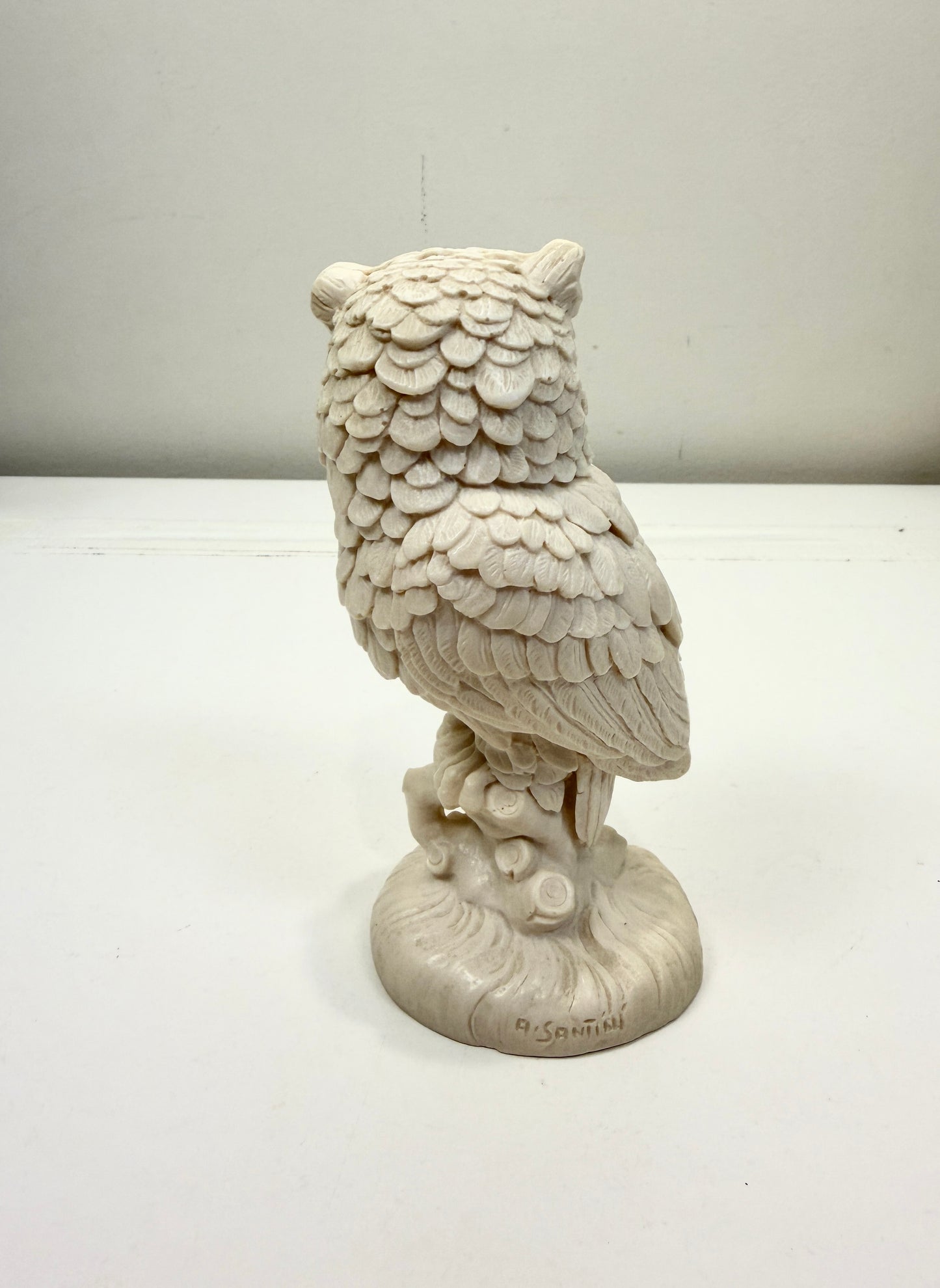Vintage Alabaster Owl:  Italy
