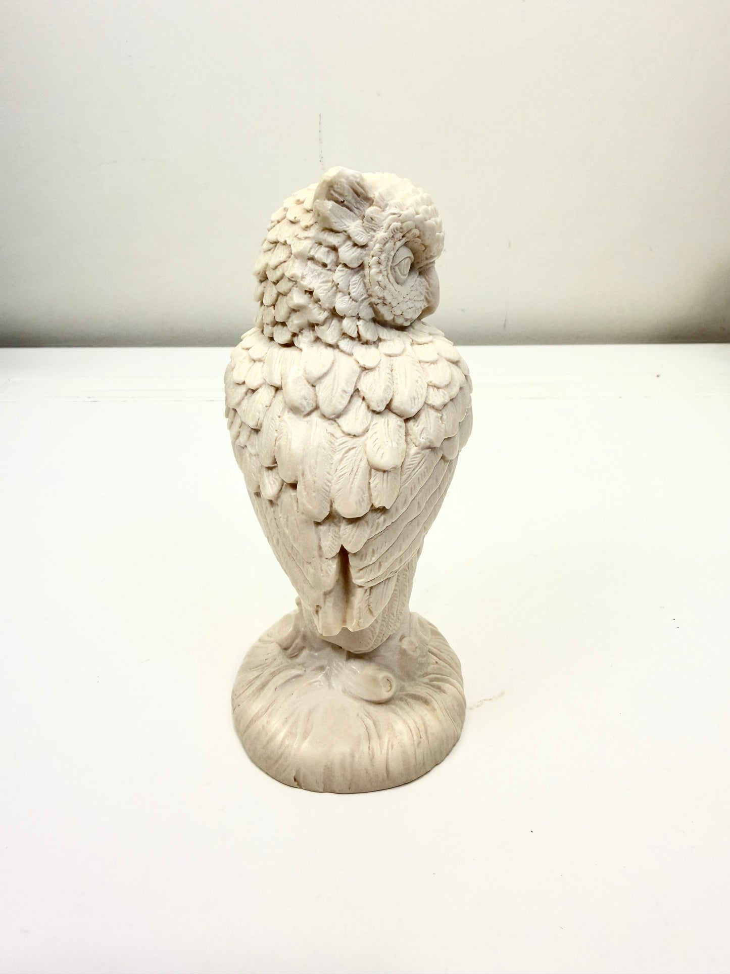 Vintage Alabaster Owl:  Italy