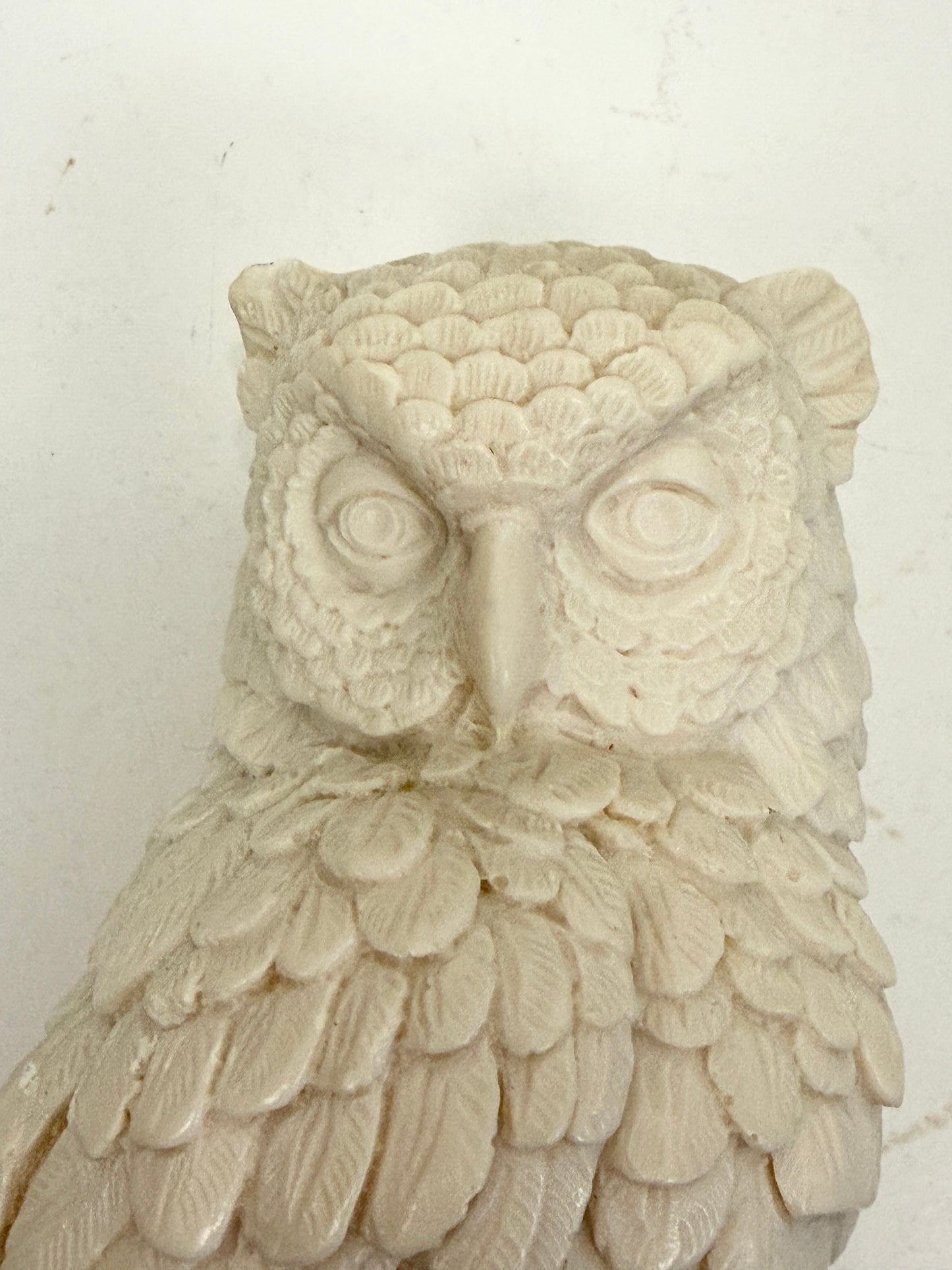 Vintage Alabaster Owl:  Italy