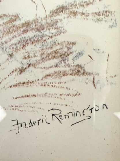 Vintage Cowboy and Native American Prints:  Remington