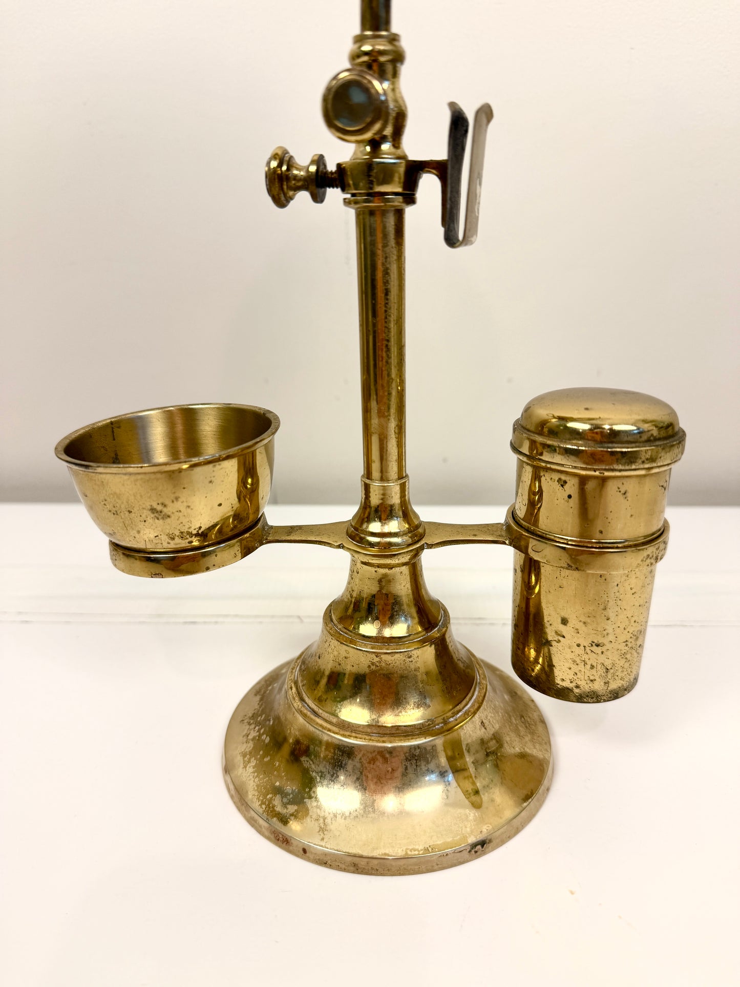 Antique or Vintage Brass Shaving Mirror