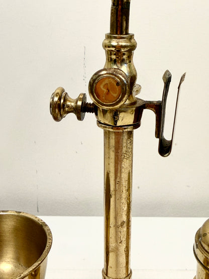Antique or Vintage Brass Shaving Mirror